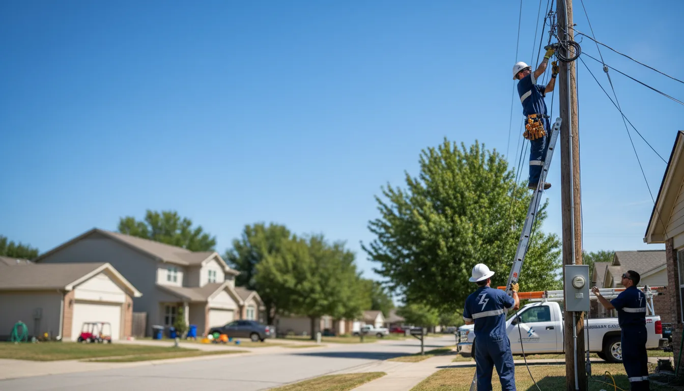 Residential electrician providing installation services in Browerville, MN